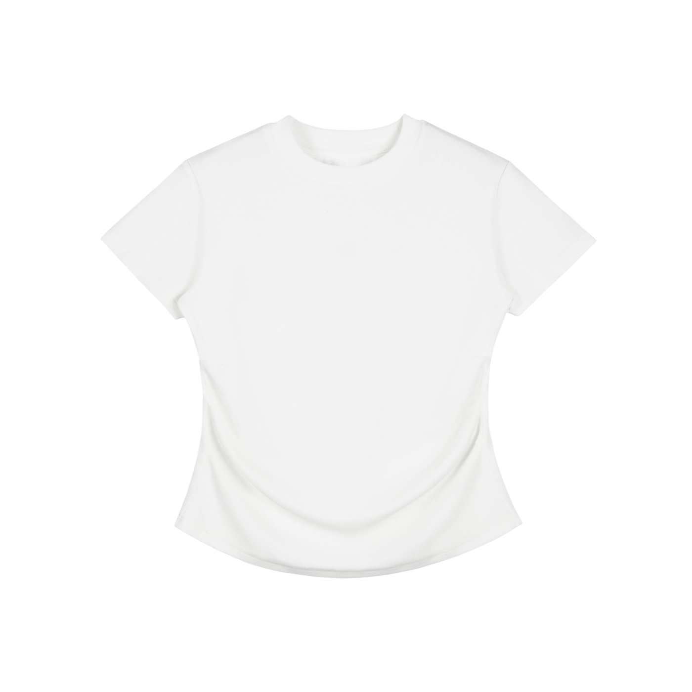 Vintage Washed Bodycon Cotton T-Shirt