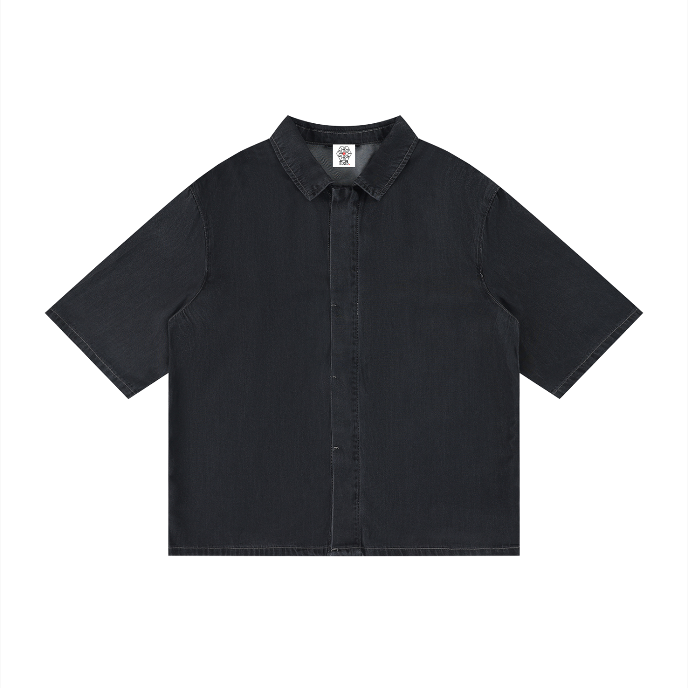 Unisex Vintage Wash Drop Shoulder Lyocell Shirt