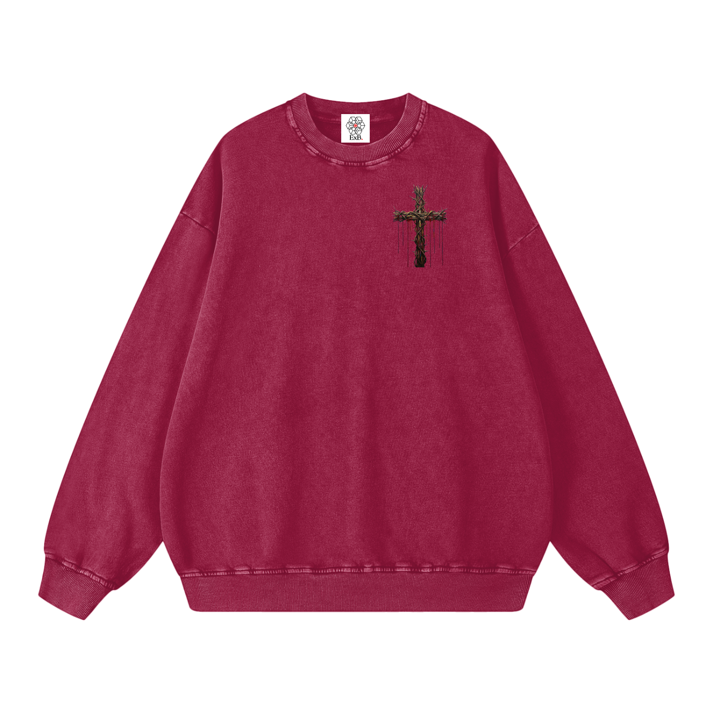 Snow Washed Oversized Sweatshirt