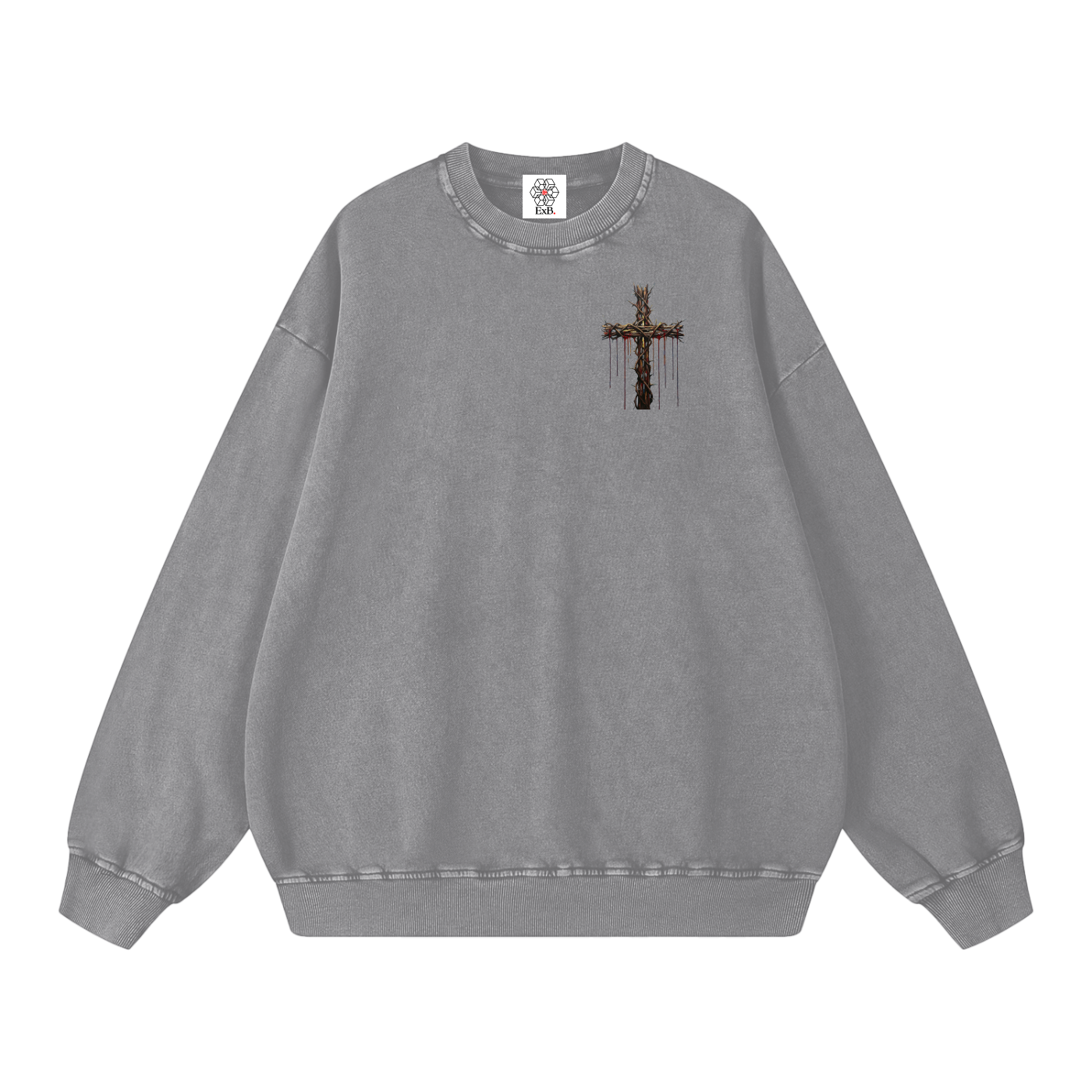 Snow Washed Oversized Sweatshirt