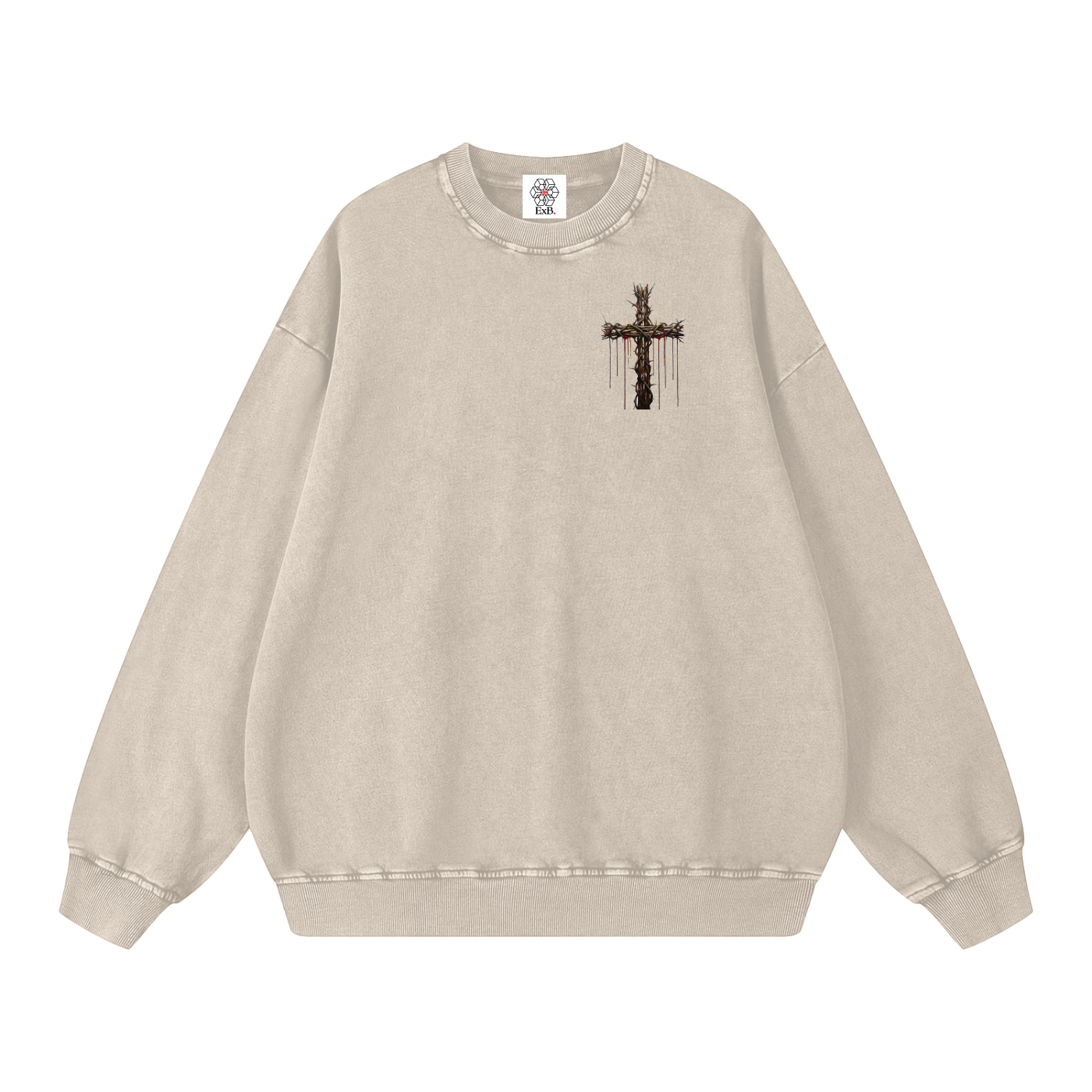Snow Washed Oversized Sweatshirt