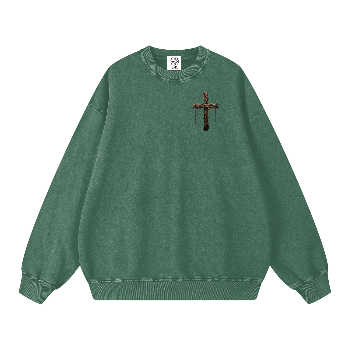Snow Washed Oversized Sweatshirt