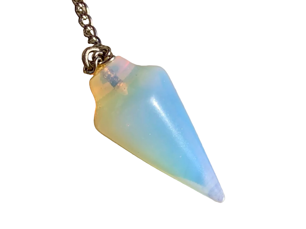 Opalite Pendulum with Mystery Charm | Bag Charm