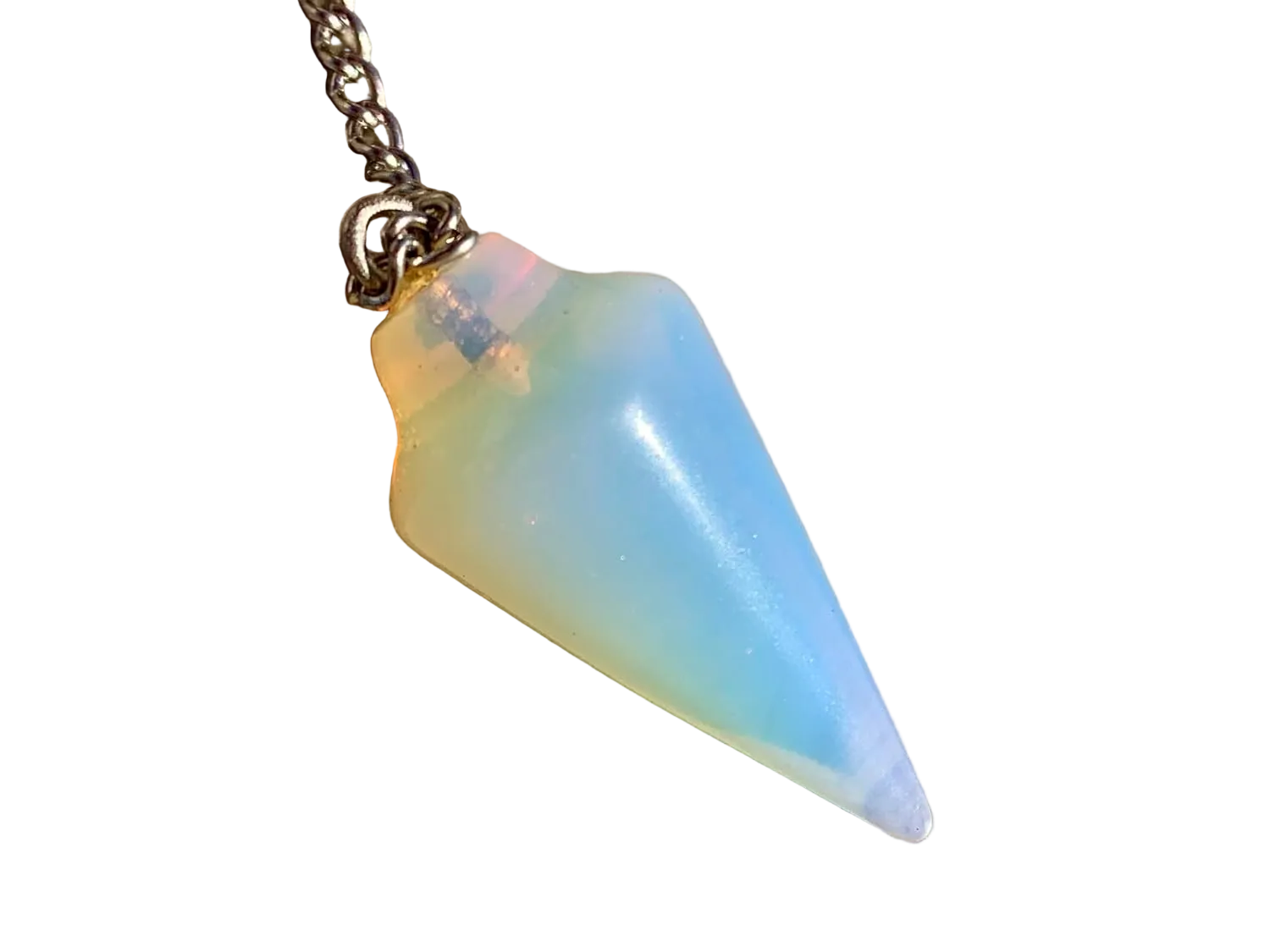 Opalite Pendulum with Mystery Charm | Bag Charm