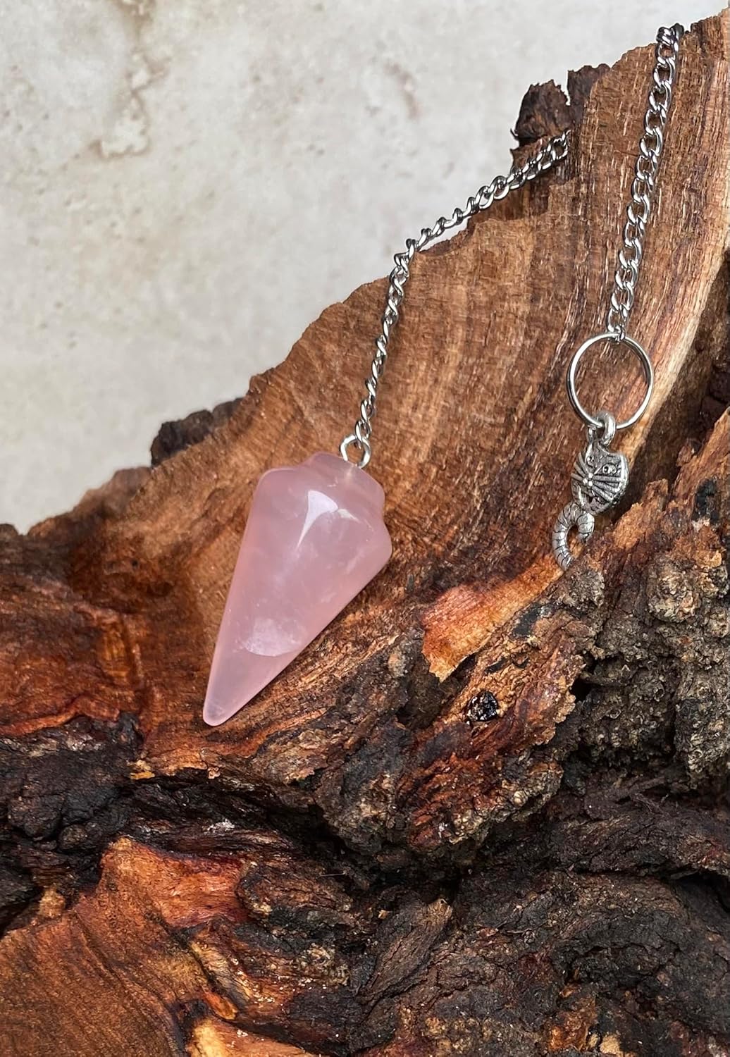 Extrinsic Beauty Natural Gemstone Pendulum with Mystery Charm | Bag Charm | Multiple Options