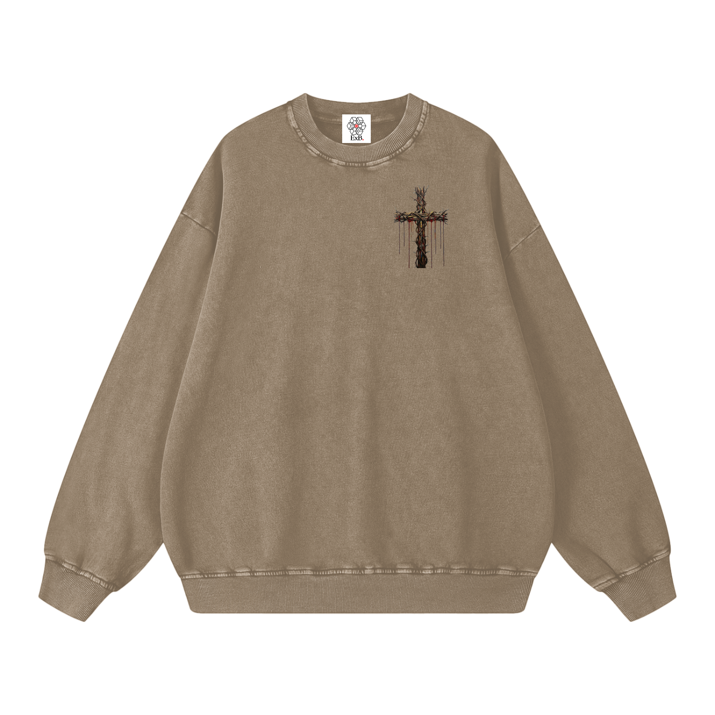 Snow Washed Oversized Sweatshirt