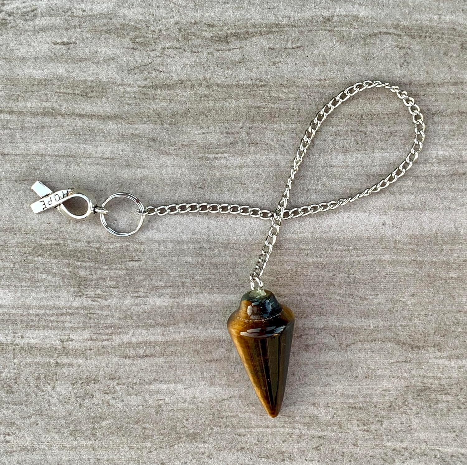 Extrinsic Beauty Natural Gemstone Pendulum with Mystery Charm | Bag Charm | Multiple Options