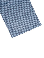 Sky blue plaid drawstring shorts with elastic waist