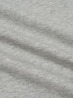 Heather gray heathered jersey T-shirt fabric close-up