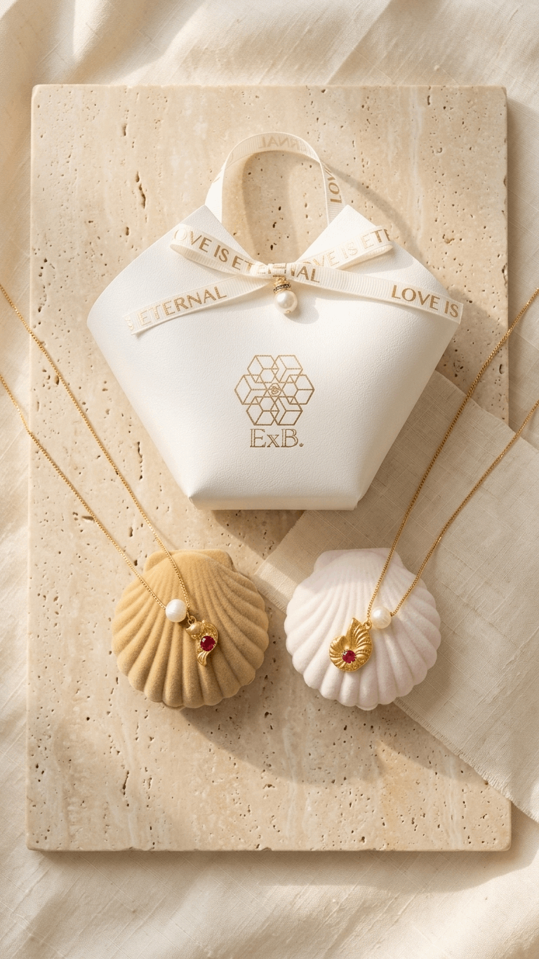 Gold choker necklace with pearl accents and gold sea-animal pendant charms