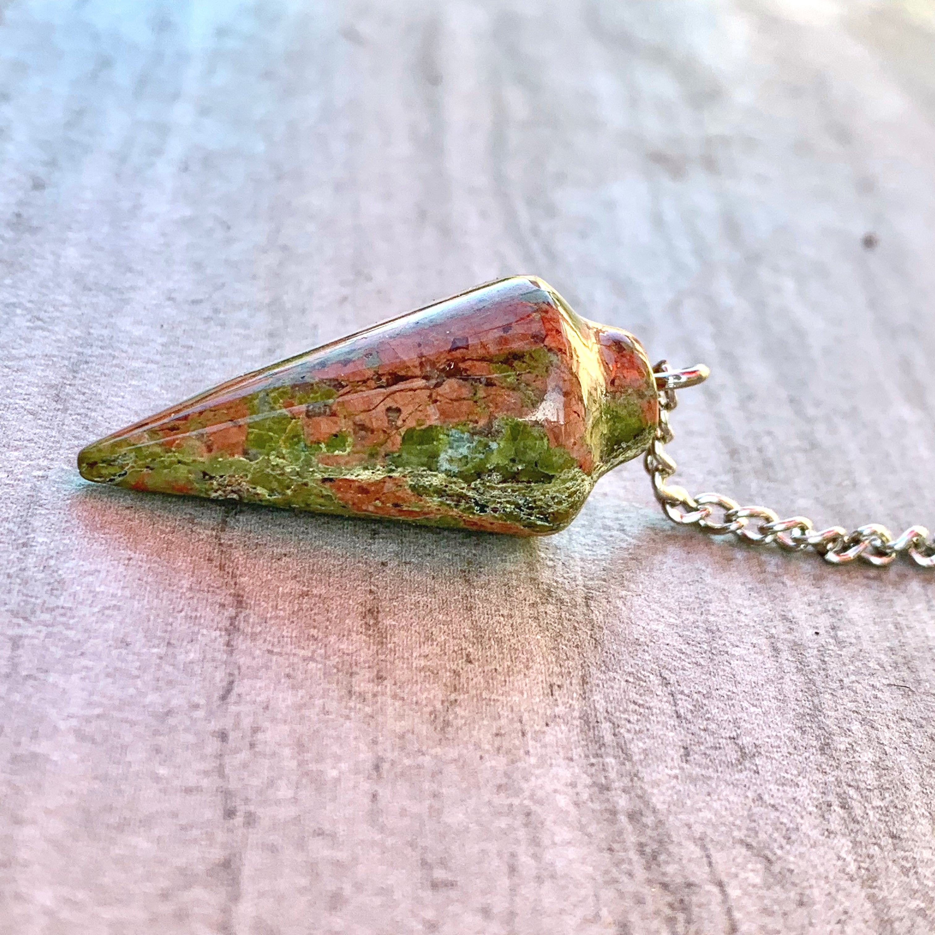 Unakite Dowsing Pendulum/ Bracelet - EXtrinsic Beauty